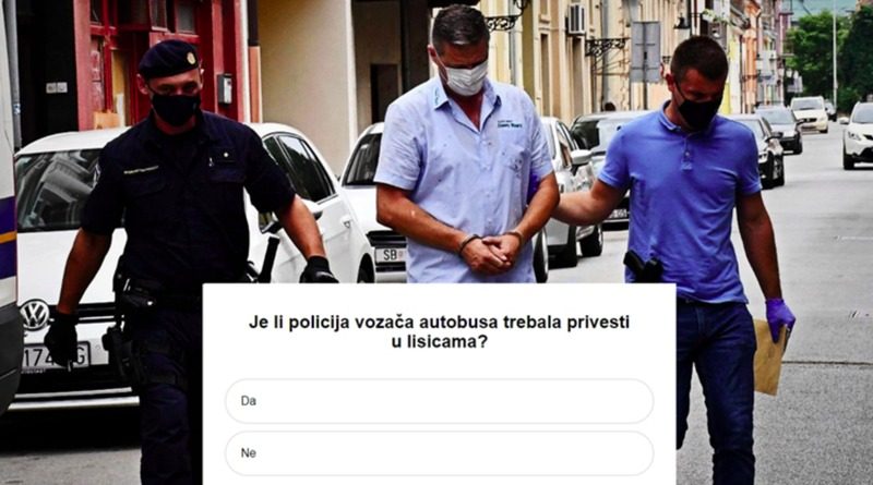 Zašto je vozač autobusa priveden s lisicama na rukama?