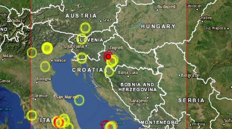 Potres 2.8 po Richteru južno od Zagreba