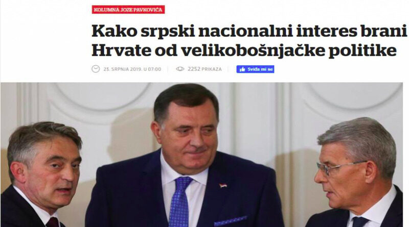 PAVKOVIĆ PROMIJENIO MIŠLJENJE "Hrvatsko-bošnjačko savezništvo najmoćnije oružje u razoružavanju secesionista"