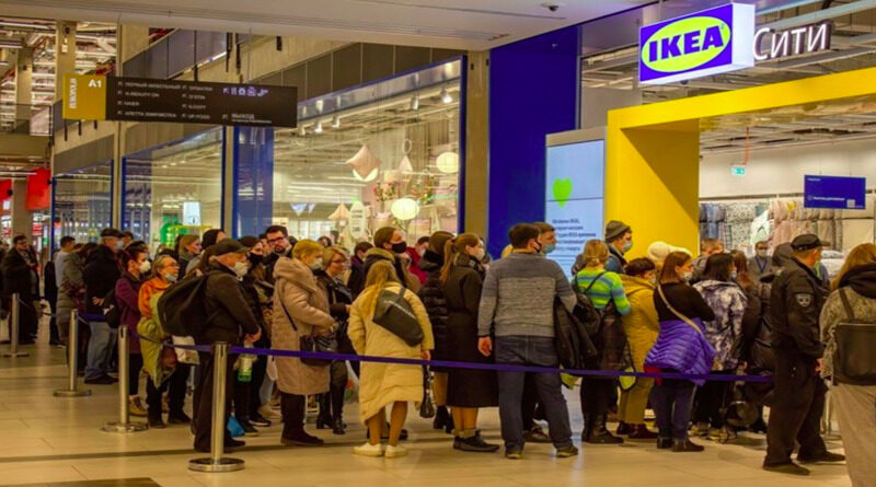 Rusi stvorili ogromne gužve ispred dućana nakon odluke da im se zatvara IKEA