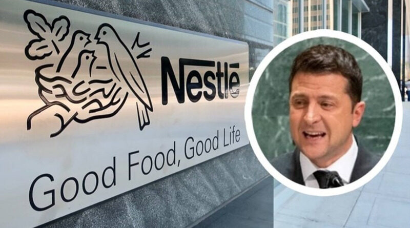 Zelenskij prozvao Nestle i Švicarsku, Nestle mu odgovorio