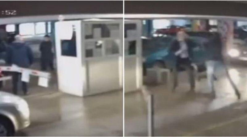 Dramatična snimka: Nije htio platiti parking od 1 KM, pretukao radnika