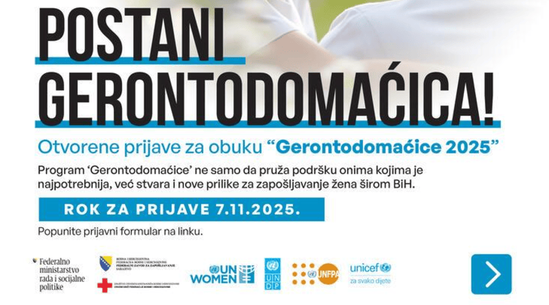 Otvorene prijave za obuku gerontodomaćica