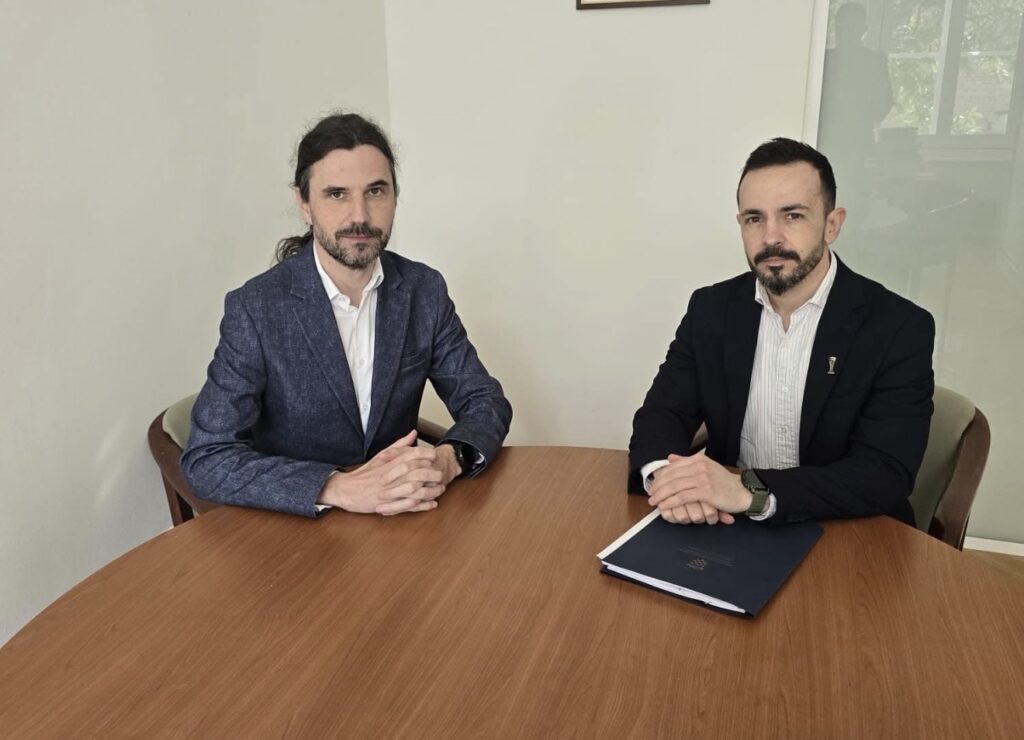 Direktor Uprave za pitanja branitelja Krešimir Tabak s državnim tajnikom Dariom Tišovom o programima potpore