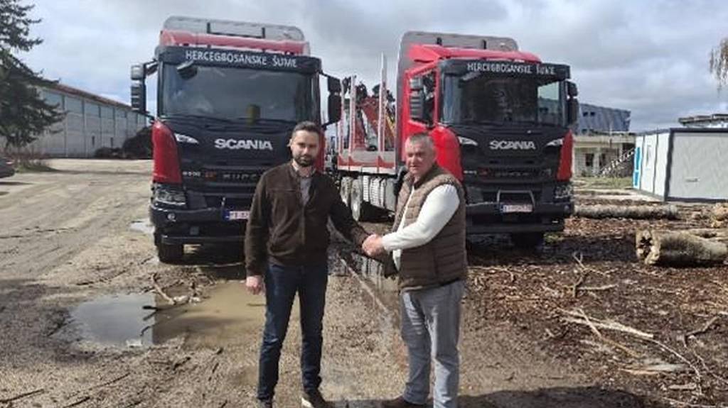 Milijunska investicija: ŠGD Hercegbosanske šume d.o.o. Kupres nabavila nove SCANIA kamione za drva