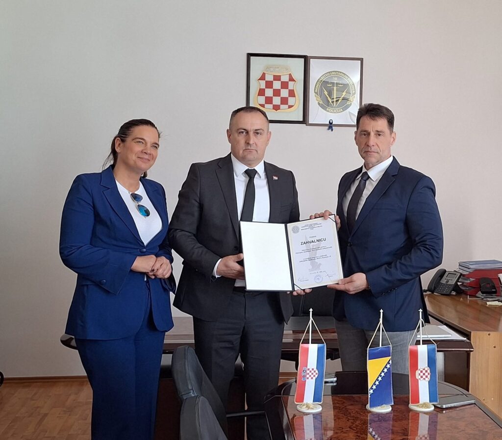 Posjeta izaslanstva Policijske akademije MUP-a Republike Hrvatske ministarstvu unutarnjih poslova Hercegbosanske županije